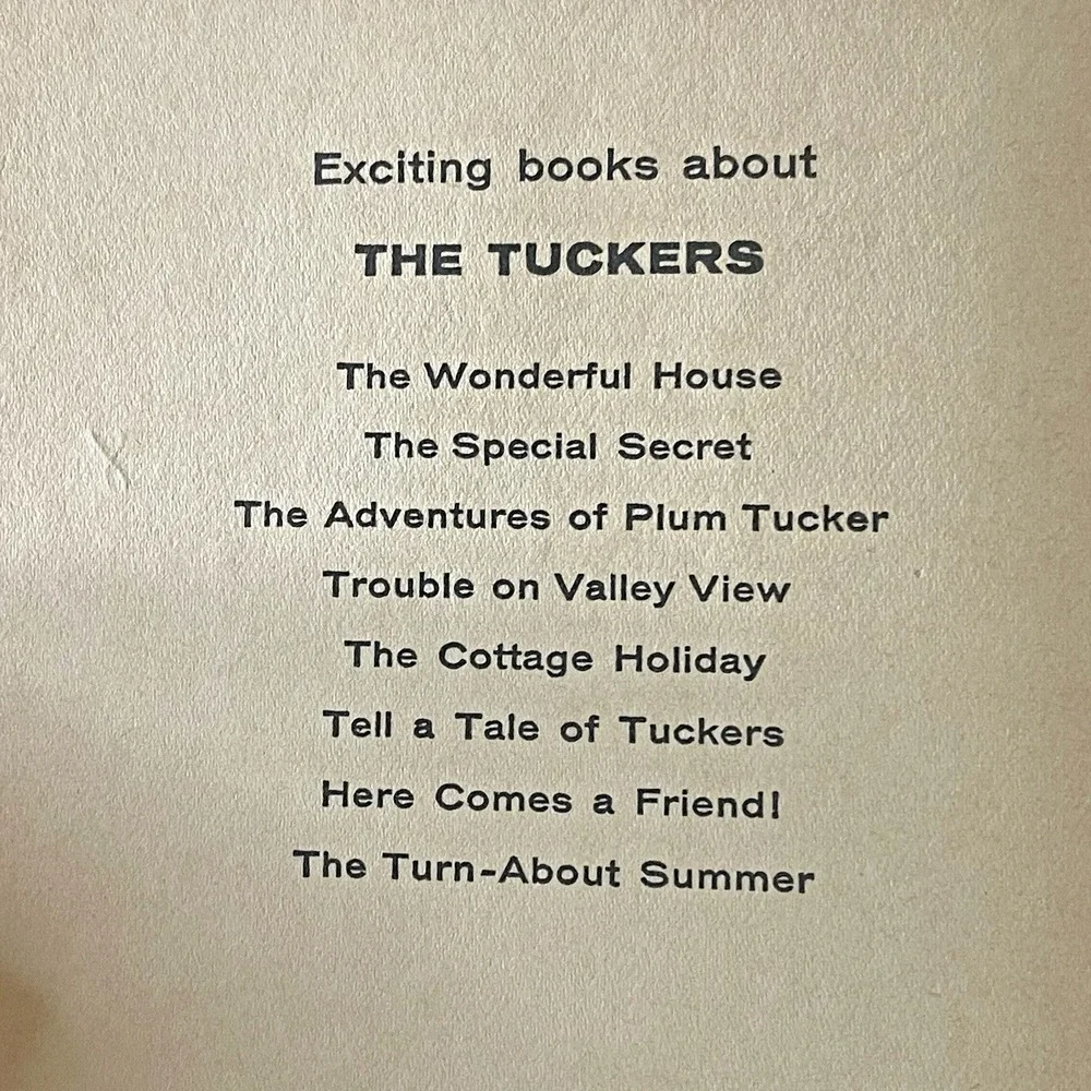 Vintage The Tuckers Series – Book‎ 8: Turn-About Summer (8th  in Series)